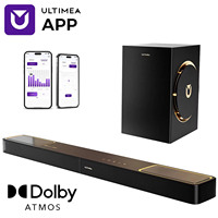 ULTIMEA 3.1.2ch Sound Bar with Dolby Atmos, Surround Sound System for TV with 6.5 inch Subwoofer, Hom Theater Bluetooth Speakers