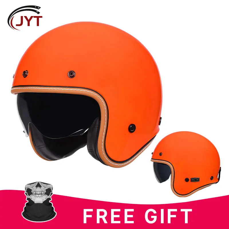 

Мотоциклетный шлем с открытым лицом в стиле ретро, шлем TT и COCASCOS Jet Cafe Racer Racing, винтажный шлем 3/4, шлем с половинным лицом, Классические мотоциклетные шлемы