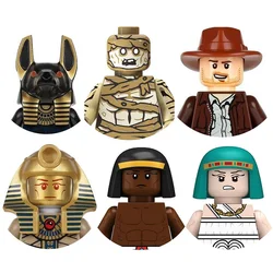 Compatible 75900 71017 Set Ancient Egypt Tutankhamun Pharaoh Anubis Mummy Mumiai Building Blocks Mini Action Figure Toys