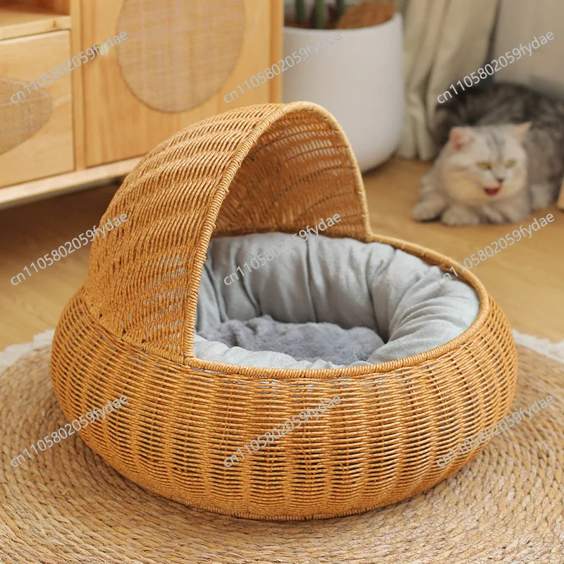 Plastic Nest Semi-enclosed Sofa Pet House Warm Cat Sleep