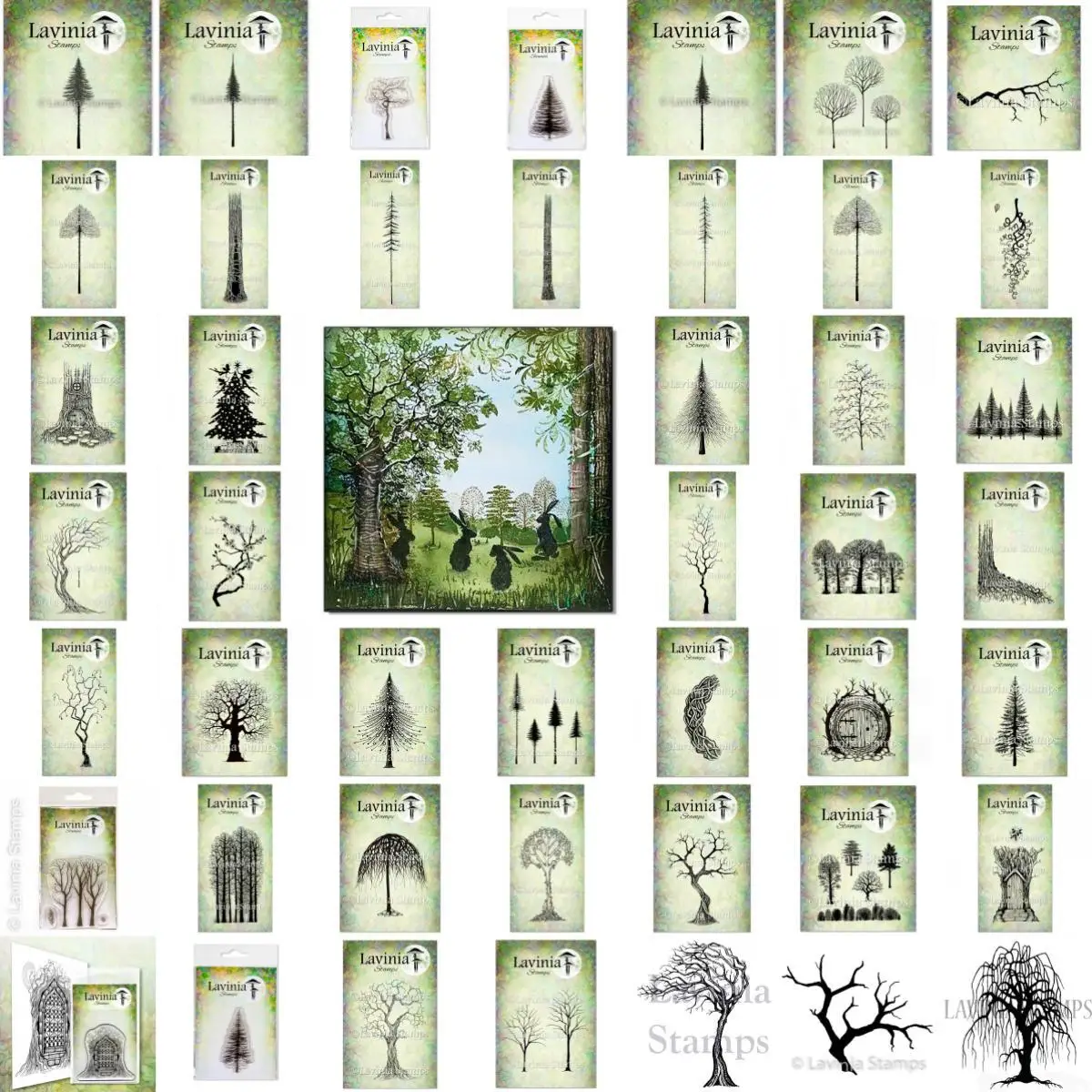 

Tree Collection Clear Stamps for Decorating Scrapbook Diy Paper Greeting Card Album Mould Embossing Craft 2024 New Arrivals