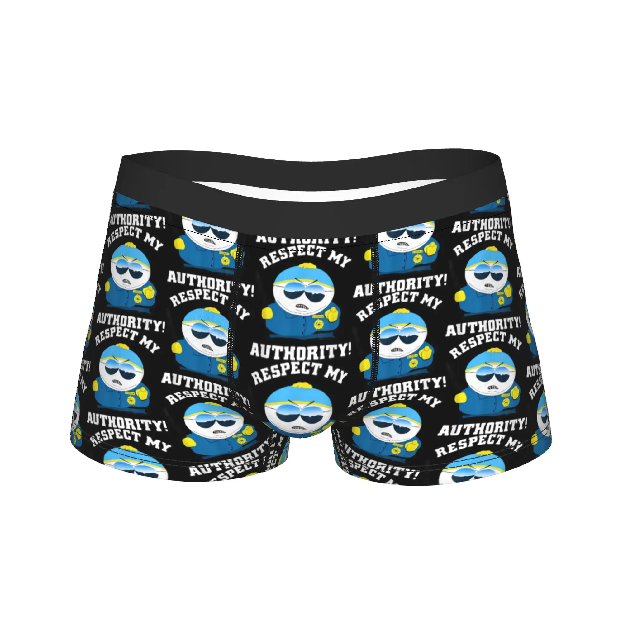 

Мужское нижнее белье Southparks Cartman, аниме, мультяшные трусы-боксеры с юмором, шорты, мужские трусы из полиэстера, большие размеры