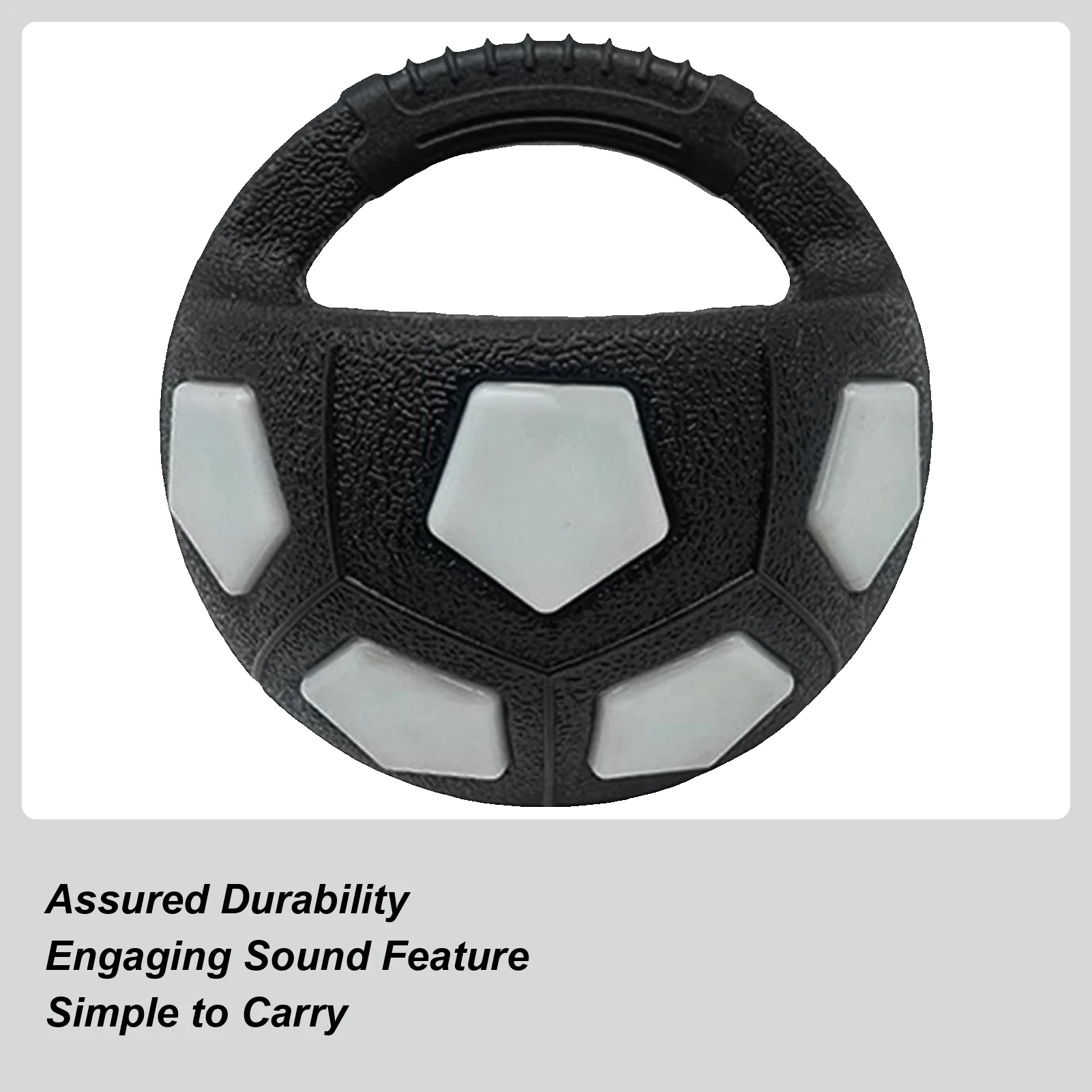 

Футбольный мяч, игрушка для собак, жевательная игрушка для домашних животных, скрипучий мяч с ручкой, футбольный тренировочный компаньон для собак для щенков, жевательные породи, игра