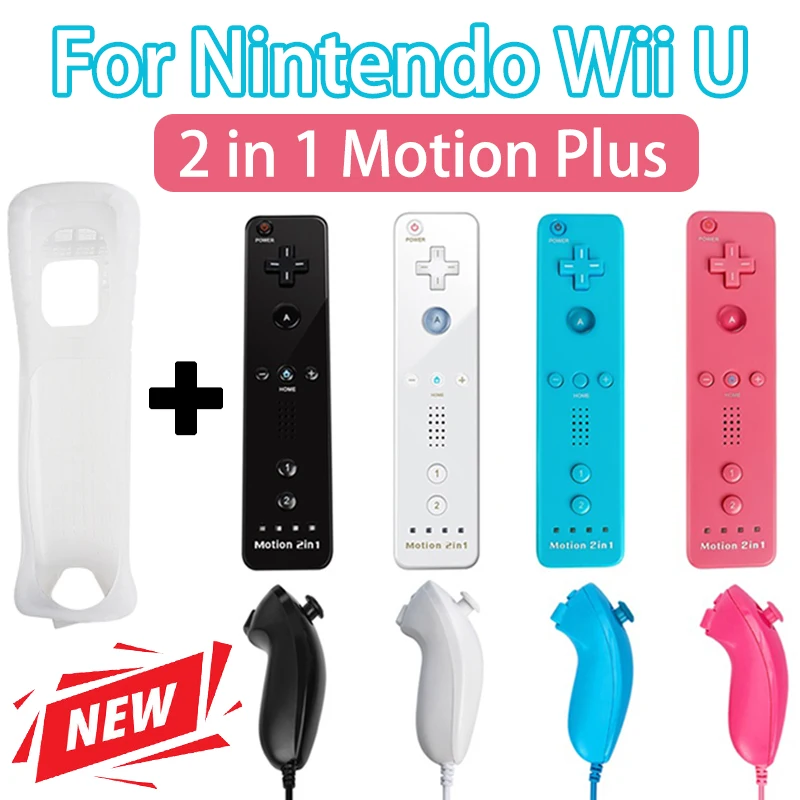 Built-in movimento mais controle remoto para nintendo wii controlador remoto nunchuck controlador sem fio gamepad controle