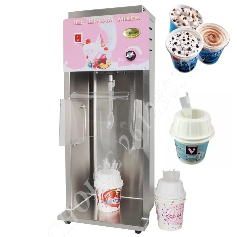 

220V Speed Adjust Flurry Ice Cream Blender Machine DIY Kinds of Flurry Ice Cream Mixer Machine Automatic Milk Shake Mixer Maker