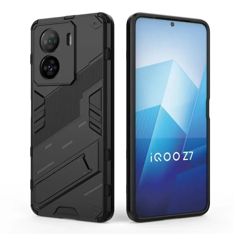 

For Vivo iQOO 7 5G Case iQOO 7 Cover 6.38 inch Punk armor Shockproof Hard Rubber Bracket Bumper For Vivo iQOO 7 5G case