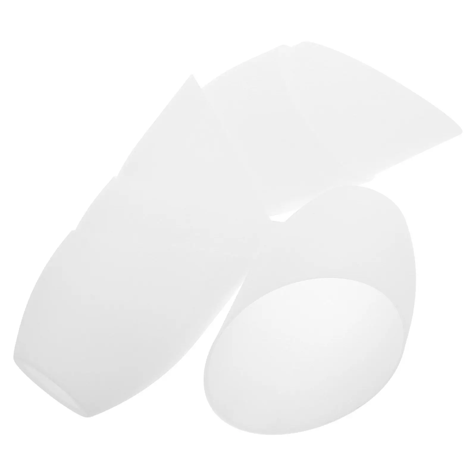 6Pcs Plastic Horseshoe Lamp Shade Inclined Design Easy to Fit Stylish for Ceiling Wall Floor Desk Lamps 40Mm Diameter