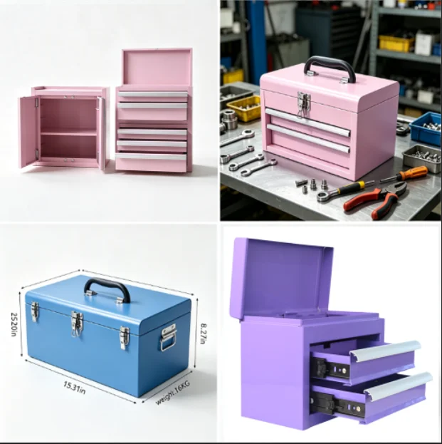a for Multi-Color Metal Cabinet Portable Desktop 3-Drawer Steel Tool Box 27.8 300kg