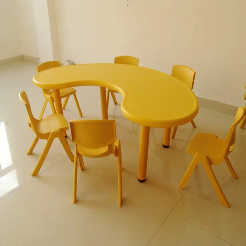 Plastic Children's Desk, Family Writing Desk, Kindergarten Early Education Game Table, Dining Lift Table