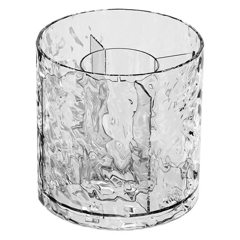 

makeup brush storage cylinder, rotatable dustproof round, covered bedroom desktop, upper partition storage box, shelf