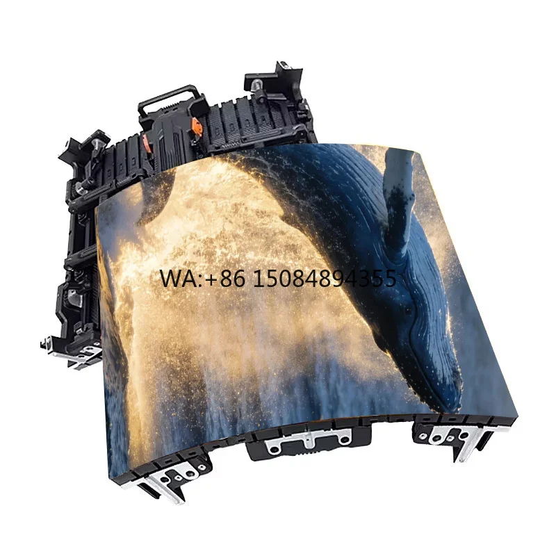 

JL Indoor Rental LED Display P1.9 P2.6 P2.97 P3.91 Curved Soft Connection LED Screen for Stage Concert Event Creative Shape