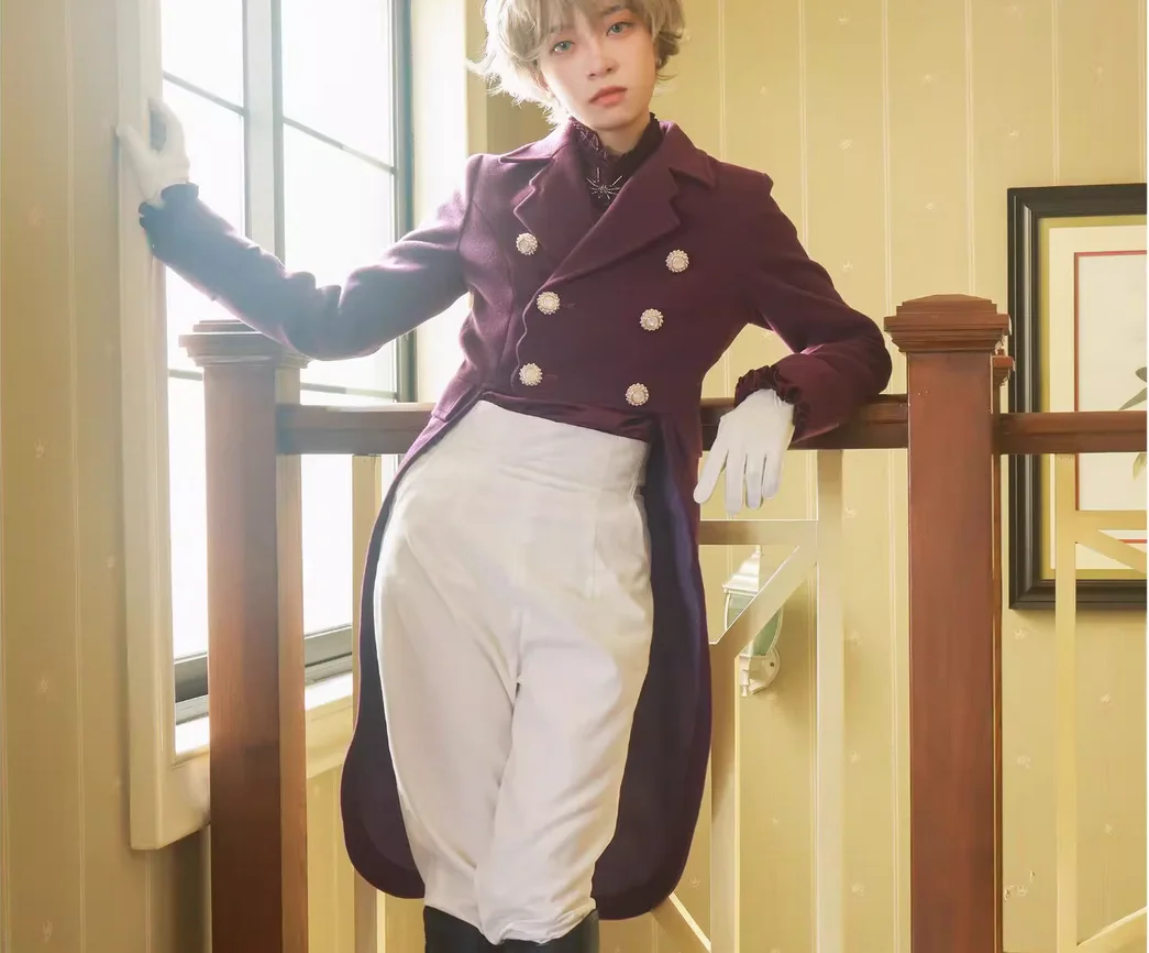 

Coat lolita prince style dovetail gothic fag outfit retro medieval cla