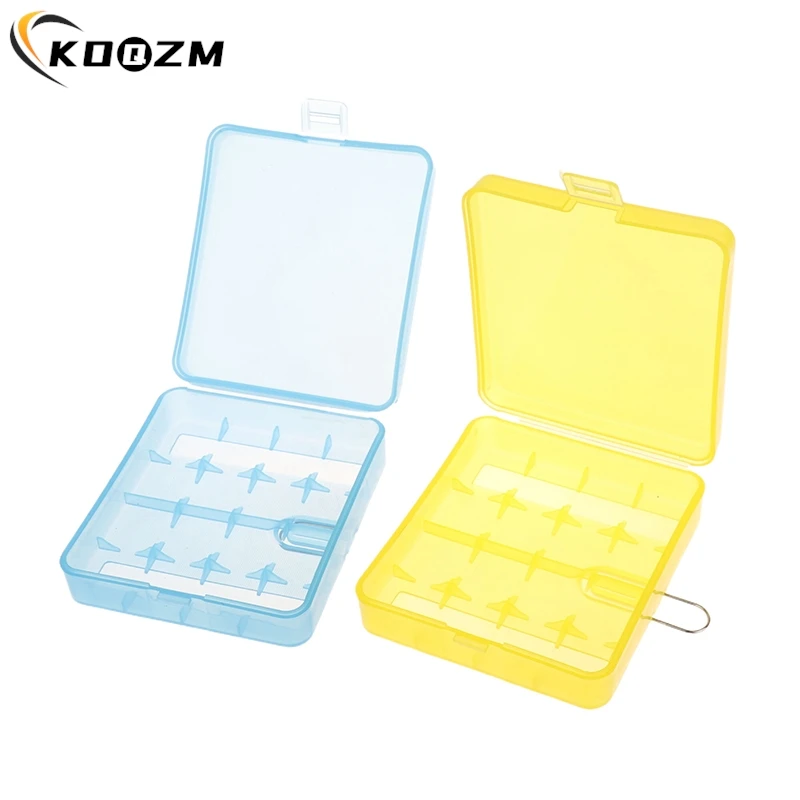 3/6Slots Transparent Battery Storage Case Holder Hard Plastic Battery Box Storage Battery Box For AA/AAA Battery Organizer Box