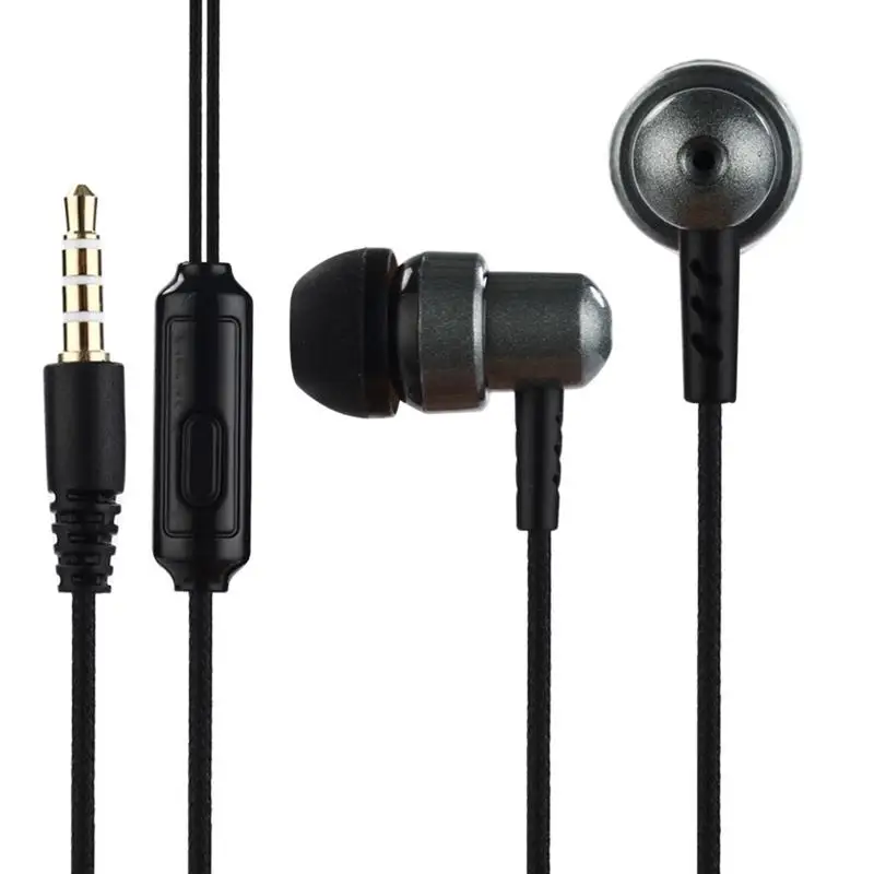 Earphones 3.5mm Auto Jack Direct Plug-In Wired EarphoneIn-EarWired Headset Sport Stereo Bass Headphone