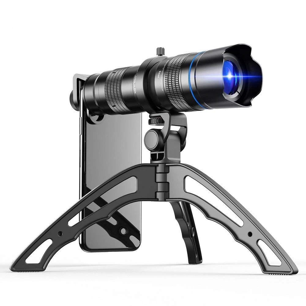 

APEXEL Super Zoom 20-40X Monocular Telescope Phone Lens With Tripod and Extendable Clip Compatible with all Smartphones