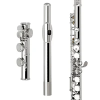 SLADE 16 agujeros abiertos cerrados C Key flauta transversal profesional instrumento Musical de concierto con caja paño de limpieza guantes