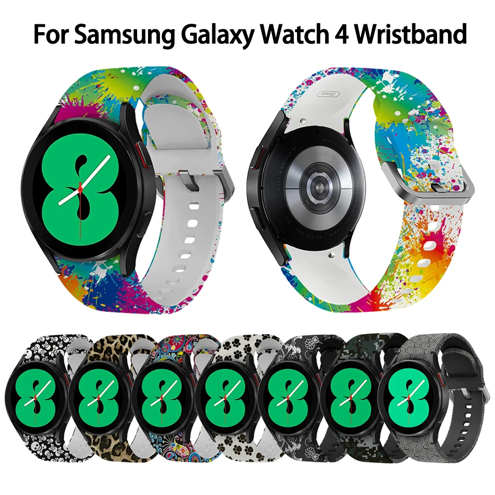 

20mm Watchband For Samsung Galaxy Watch 4 46mm 42mm Smart Watch Silicone Bracelet For Samsung Watch 4 44mm 40mm Strap For Watch4