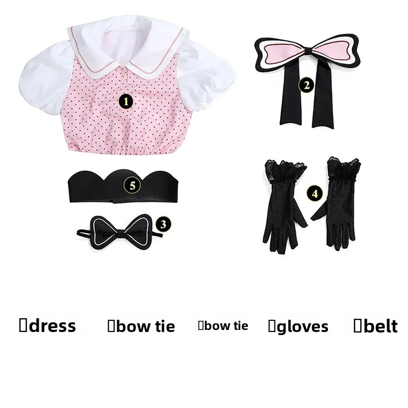 أزياء أنيمي أوشي نو كو الموسم 2 التأثيرية B-Komachi روبي هوشينو شعر مستعار لطيف وردي للمسرح فستان موحد لحفلات الهالوين للنساء