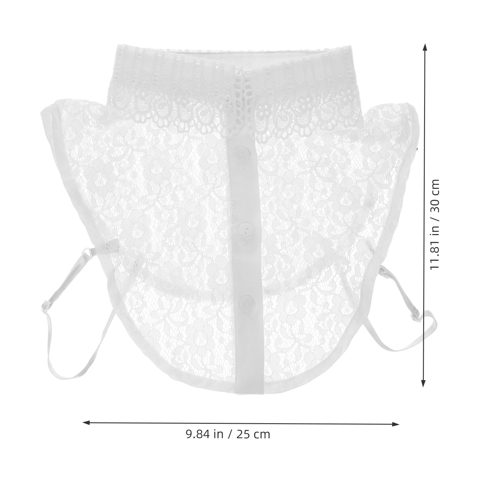 المرأة الدانتيل وهمية طوق انفصال فو قميص بلوزة طوق سترة الموضة العنق ديكور الملابس التبعي أنيق أنيق