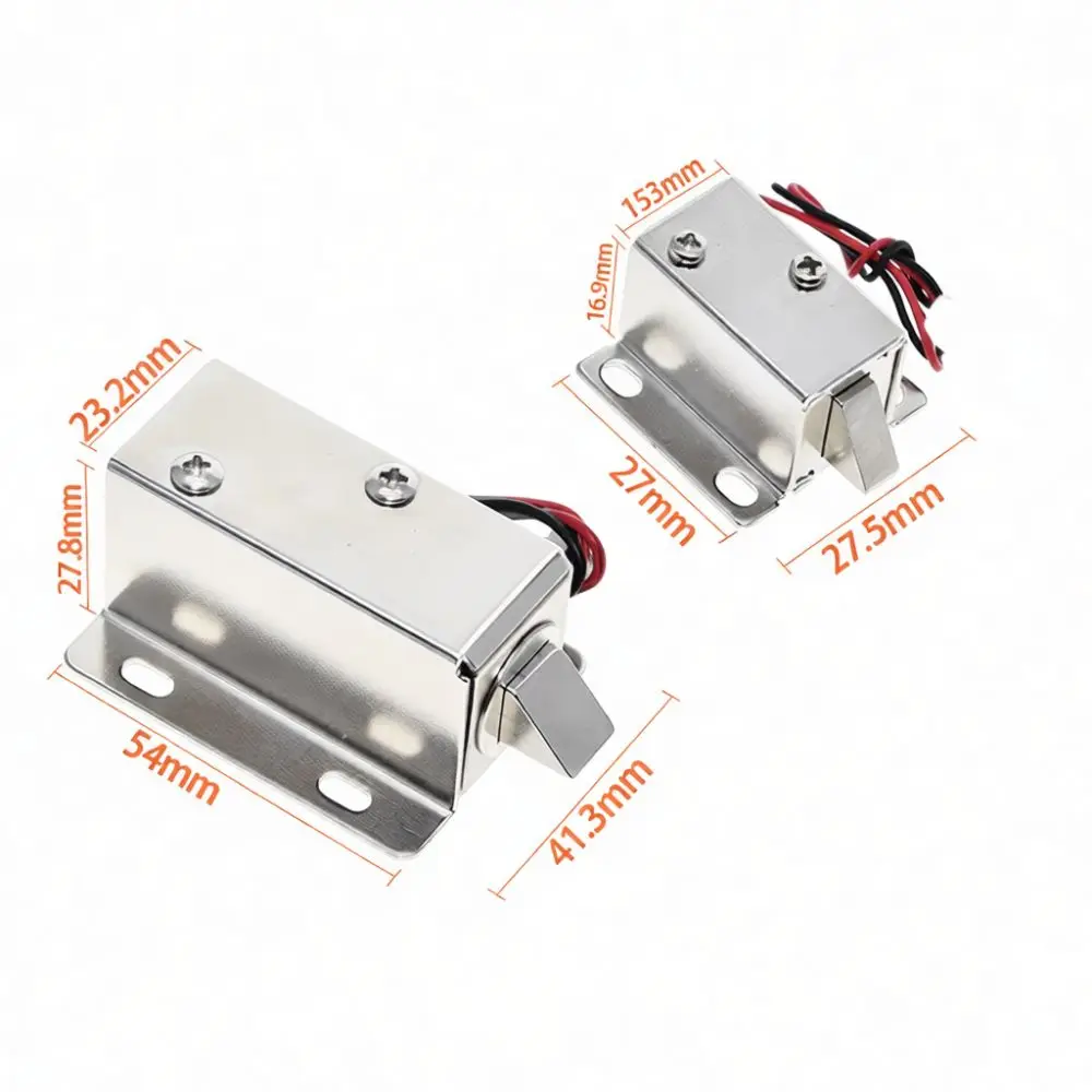 Mini Solenoid Bolt Latch DC 12V For Wankesheng Electronic Cabinet Door Lock Electromagnetic Access Control Hardware