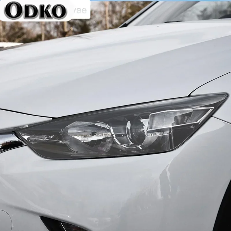 

2 Pcs Car Front Light Transparent TPU Sticker Headlight Protective Film For Mazda 3 6 CX-3 CX-5 CX-9 Accessories