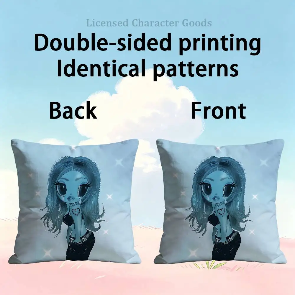 Square Cushion Cover Weird Aesthetic Library Book Page Print Pillow Cover K-Karol G No Me Arrepiento de Sentir Tanto