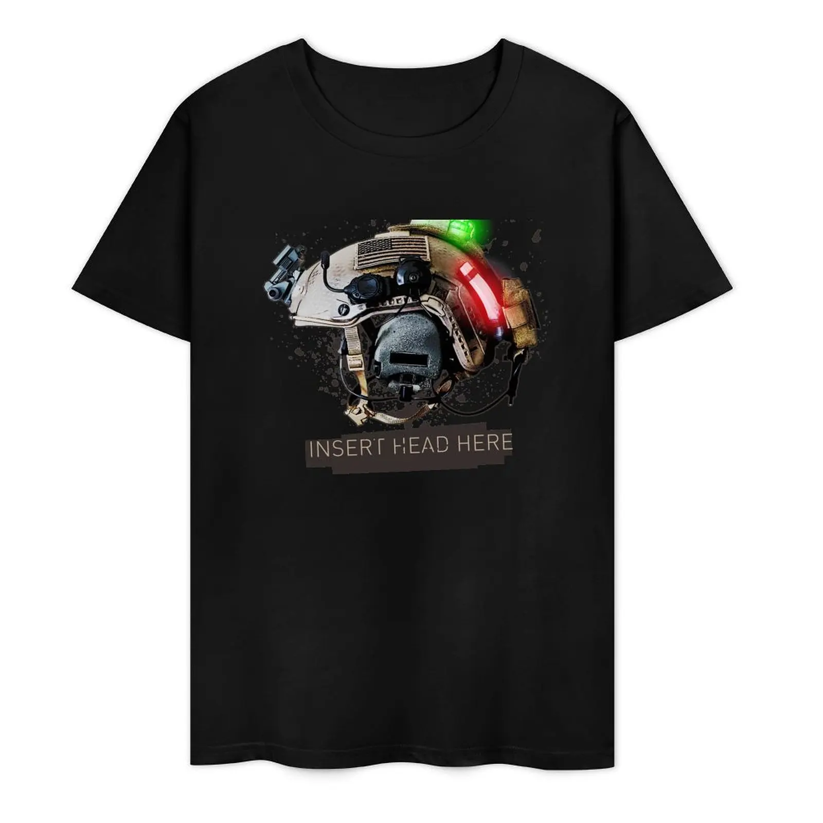 Tacticool Helmet T-Shirt graphics heavyweights blue archive plus size tops heavy weight t shirts for men