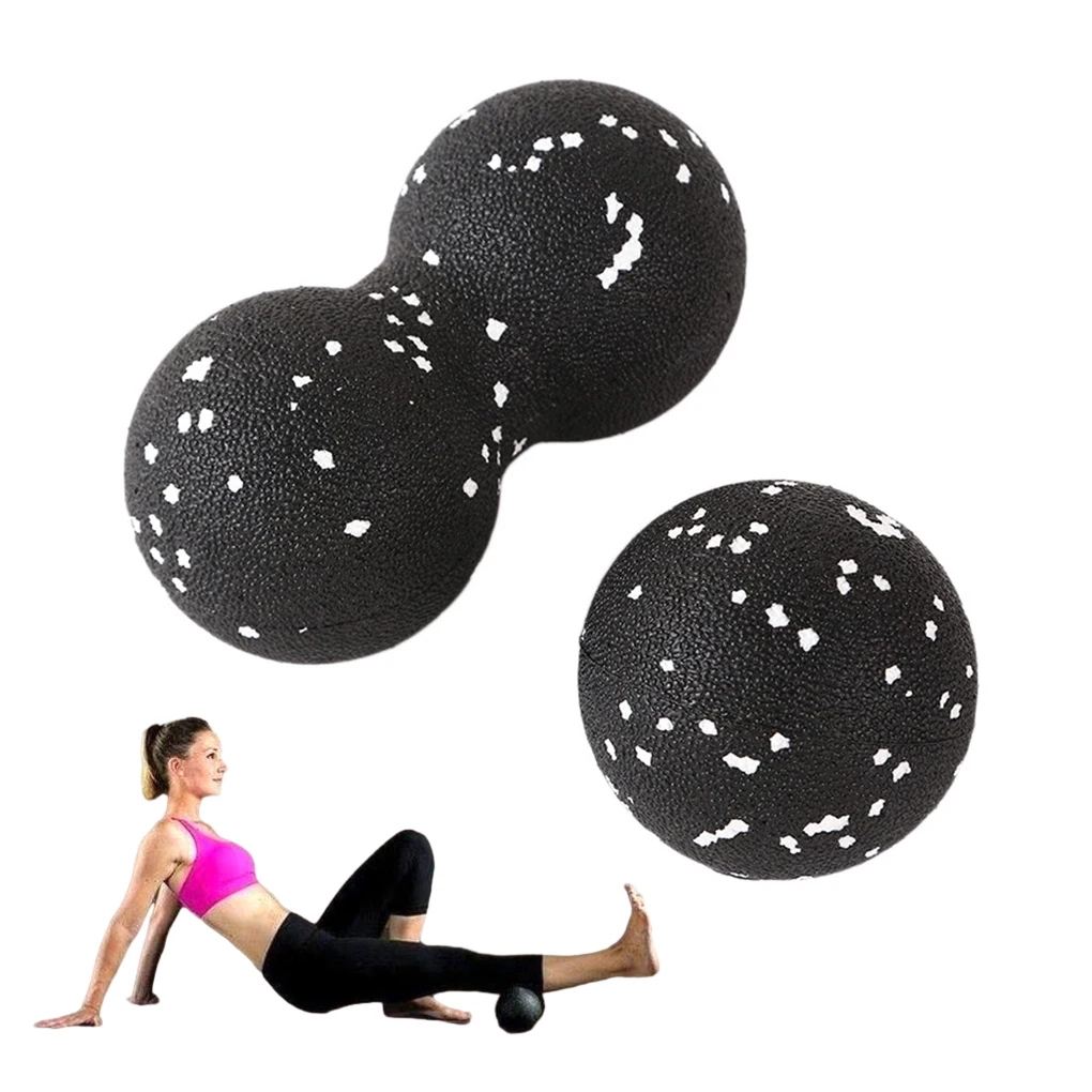 Portátil EPP Peanut Massage Ball, aliviar a fadiga, a qualquer hora, em qualquer lugar, multifuncional, preto e branco