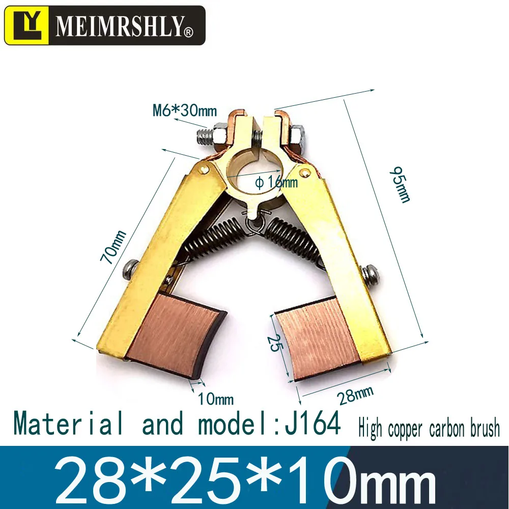 4 szt. MEIMRSHLY Marine rufowa uchwyt do szczotki węglowej uziemiająca do przewodzącego urządzenia z pierścieniem ślizgowym (uchwyt szczotkowy