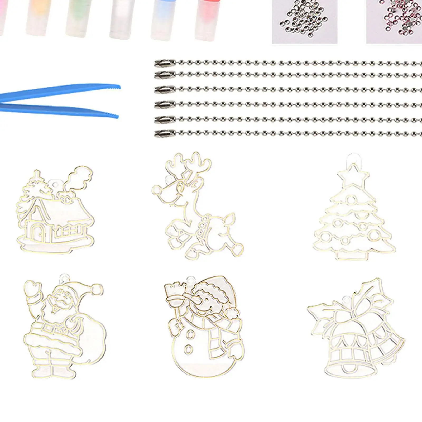 Ensemble d'art et d'artisanat de peinture sur cristal, Kits de pendentifs DIY, ensemble de peinture d'art en cristal, Kits de peinture sur cristal pour garçons et filles