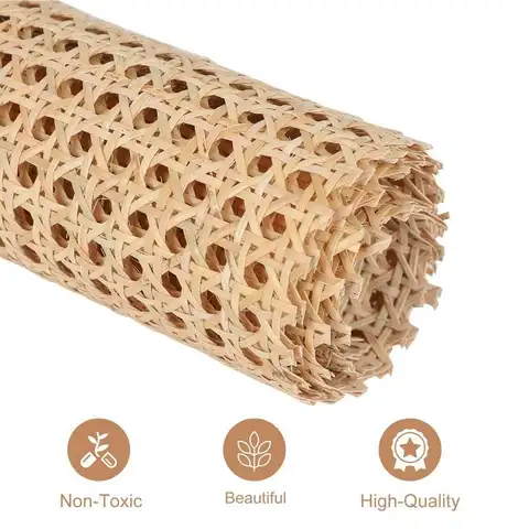 35cm/40cm/45cm/50cm/60cm DIY Artificial Rattan Cane Webbing Roll Wicker Sheet Outdoor Chair Table Furniture Repair Material