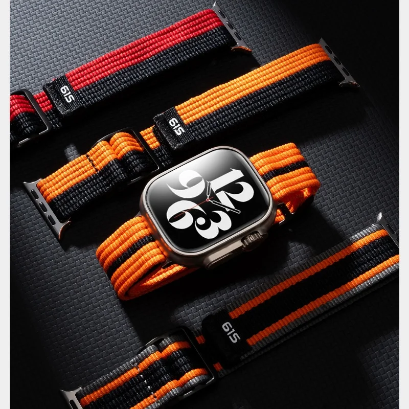 Trail loop For Apple Watch Ultra 2 Band 49mm 45mm 44mm 42mm 46mm 41mm Nylon bracelet correa iWatch Series 10 9 8 7 6 5 SE Strap