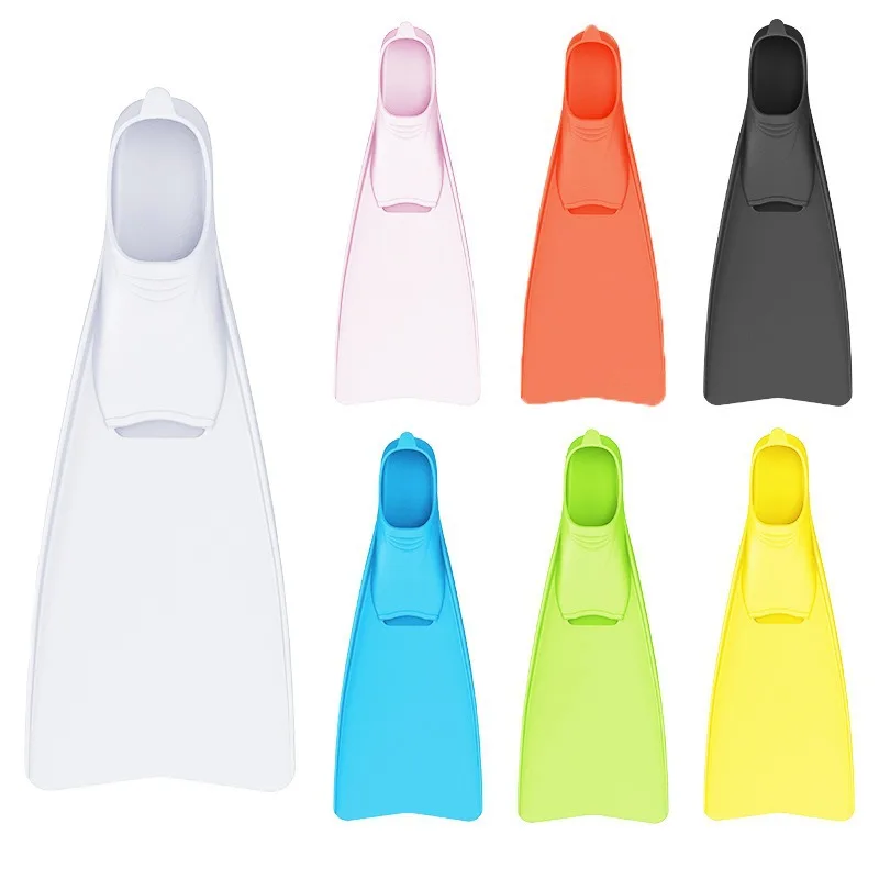 Swimming Flippers Adult Children Silicone Short Flippers Professional Lightweight Swimming Training Foot Board Frogs