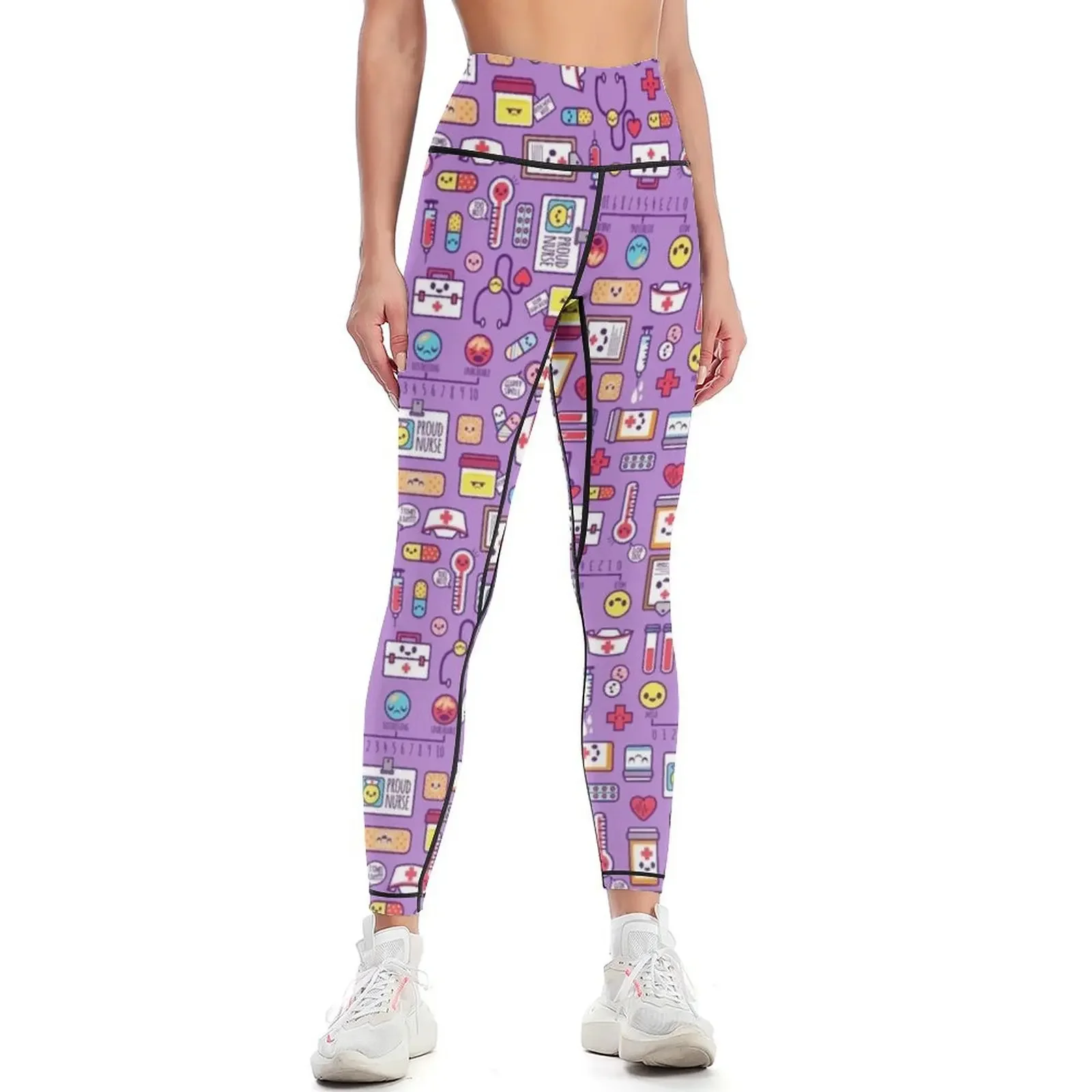 

Proud to Be a Nurse / Purple Leggings for fitness Pants sport gym wear for physical Womens Leggings