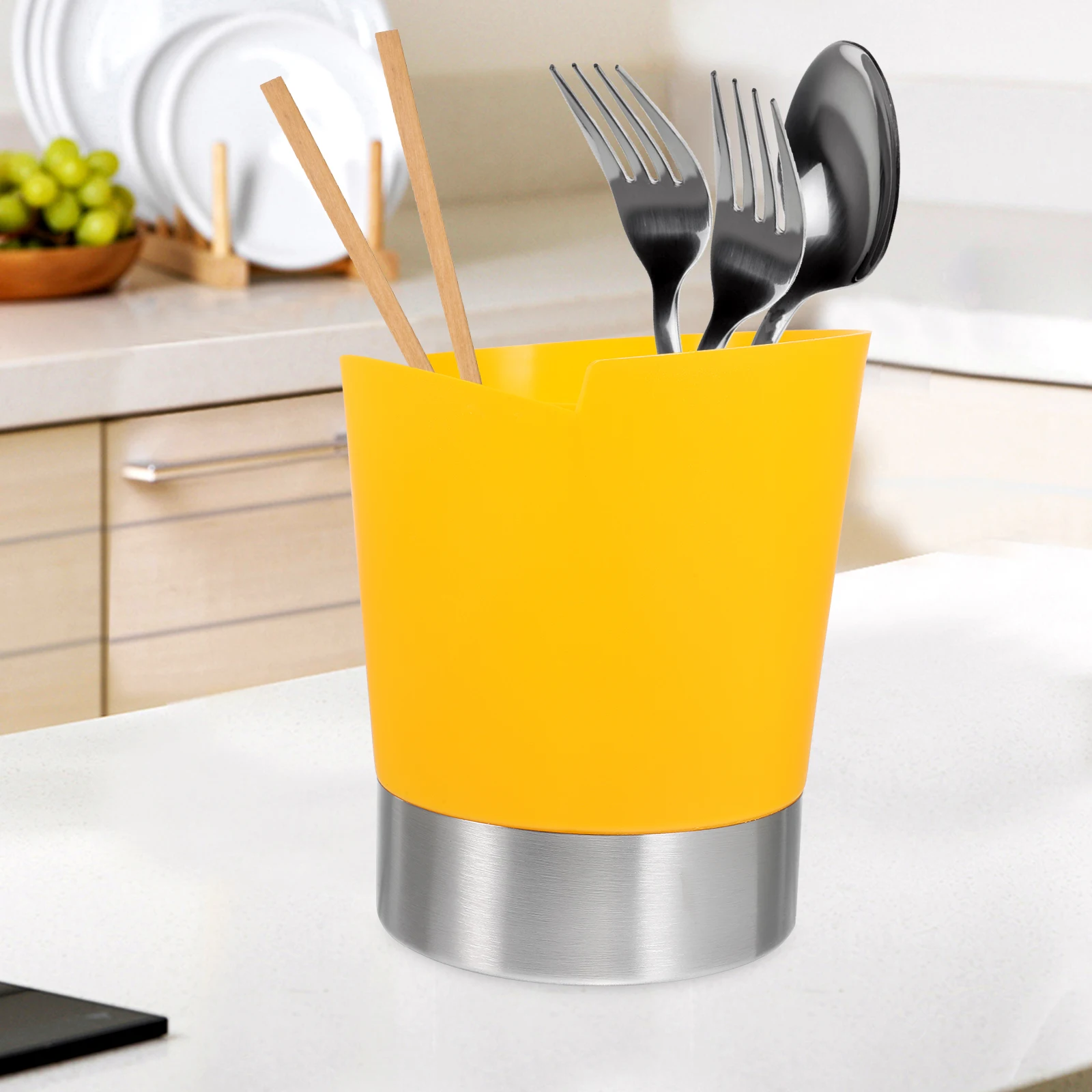 

Straw Bucket Storage Holder Organizer Dispenser Clear Holders for Kitchen Counter Container Dog