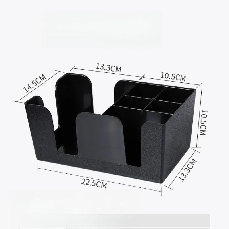 Milk Tea Shop Multifunctional Tissue Box Straw Box Cup Holder Bar Restaurant Storage