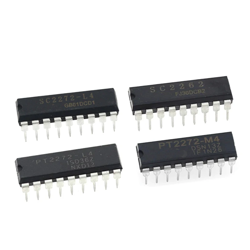 10PCS PT2262 PT2264 PT2272 SC2262 SC2272-M4 L4 T4 M6 DIP18 Wireless remote control launch receiving decoder chip