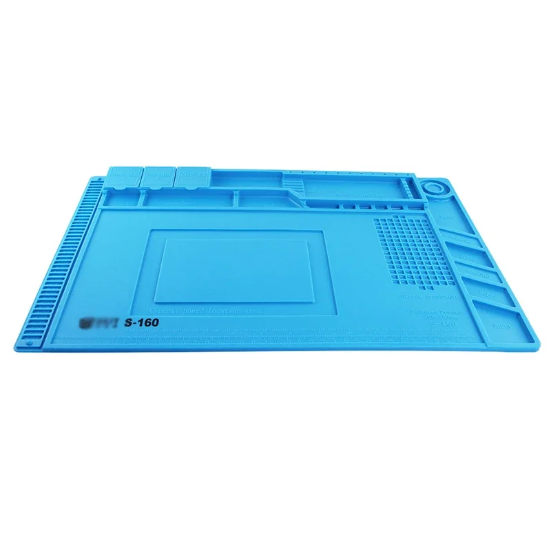 Insulation Heat-Resistant Soldering Station Silicon Soldering Mat Repair Pad Work Pad Desk Platform for BGA Soldering Station