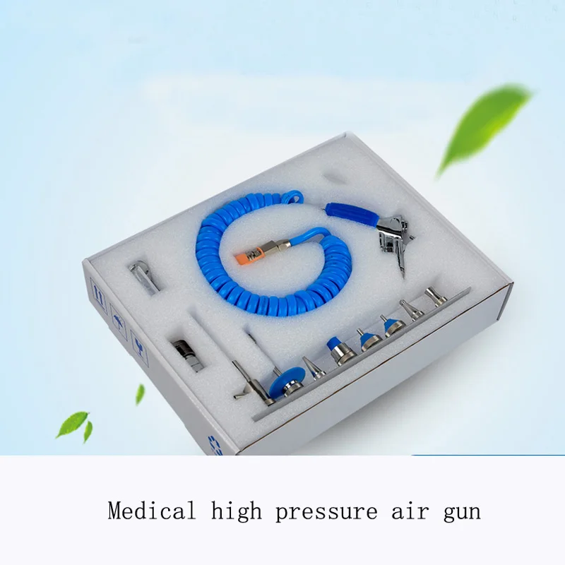 Hospital dental clinic ophthalmology with endoscopic tools and instruments for cleaning and drying high-pressure water gun