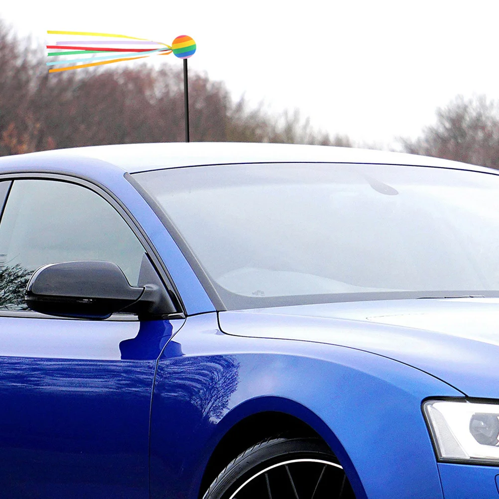 

4Pcs Car Antenna Topper Vibrant Weatherproof Easy Install Unique Decorative Ball for Vehicle Exterior Auto Accessories