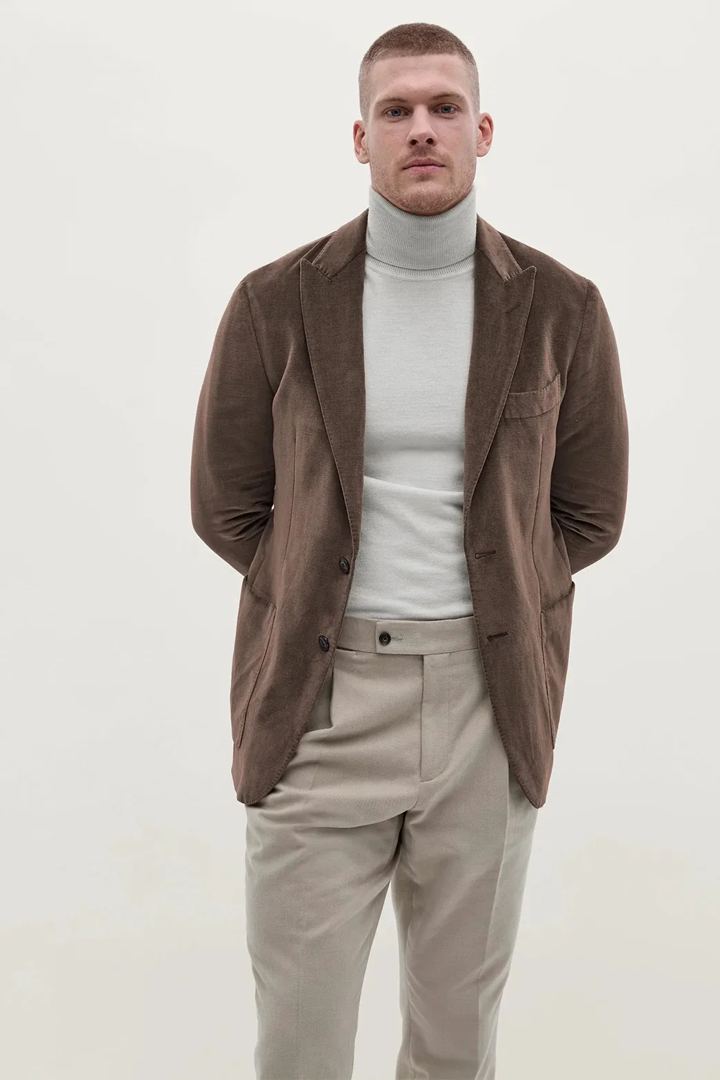 Vintage Men Formal Jacket Fashion Peaked Lapel Two Button Daily Casual Blazer Customized 1 Piece Business Wear