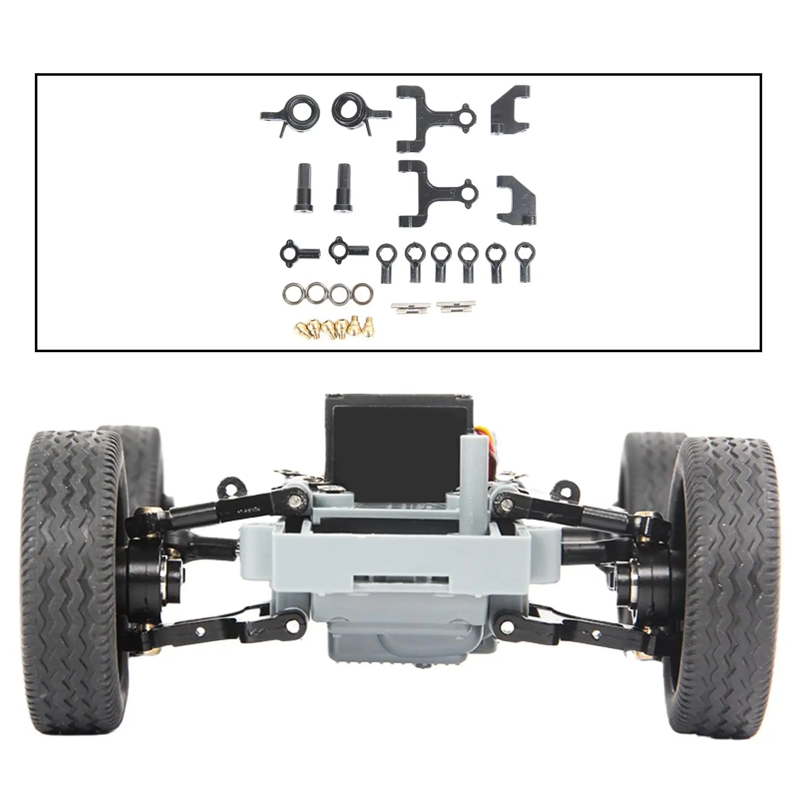 مجموعة ذراع التأرجح العلوي والسفلي ملحقات استبدال التعديل ملحقات النموذج المعدلة لسيارة WPL D12 RC #5