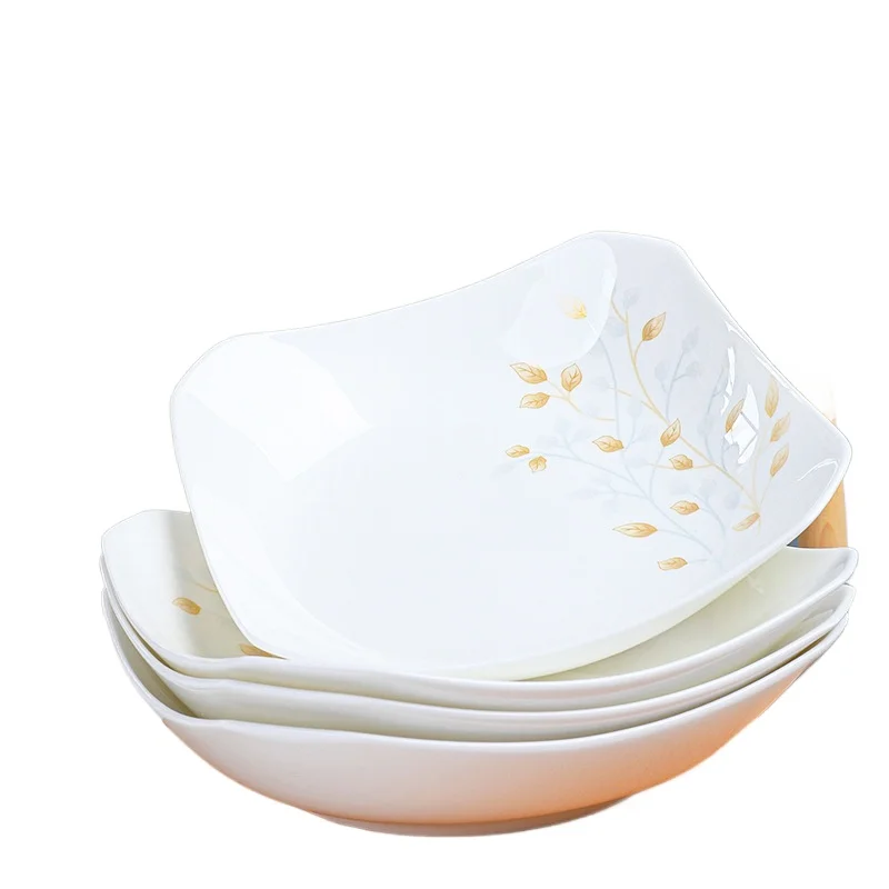 

Ceramic tableware creative irregular plate, octagonal plate