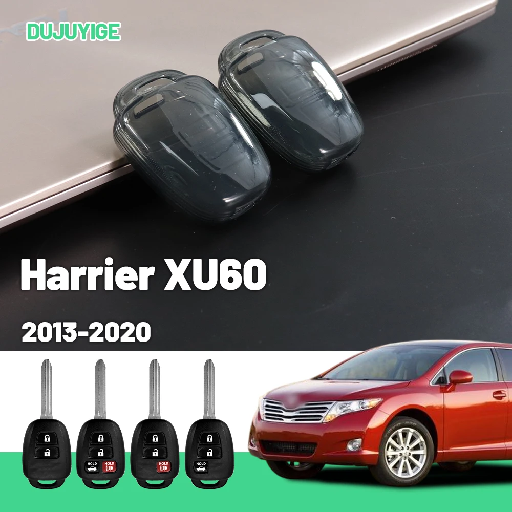 

Clear TPU Car Key Case For Toyota Harrier XU60 2013-2020 Key Fob Cover Protector Shell Auto Accessories 2014 2015 2016 2017 2018