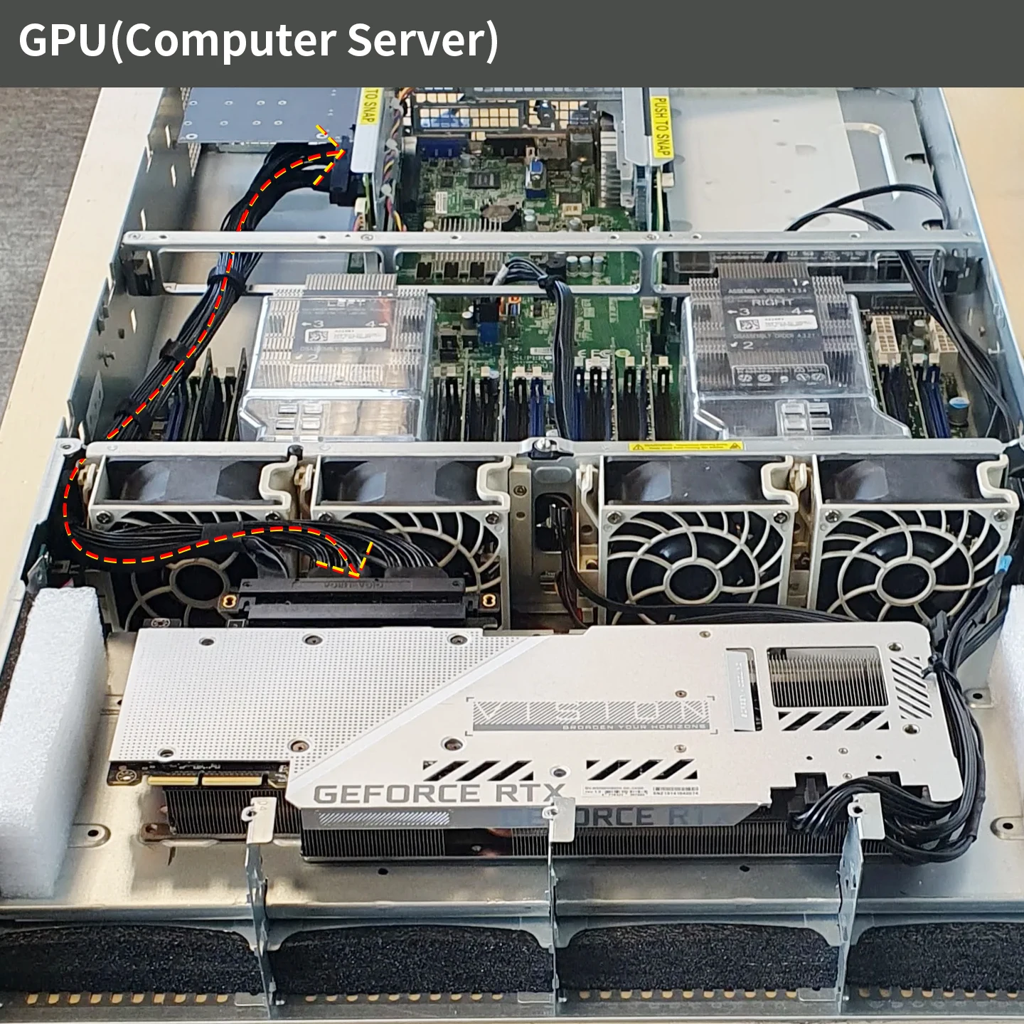 Picture 4: PCIe5.0 Riser cable GEN5 for GPU Ai Server smart installation high density full connecting wiring / Future compatibility‌