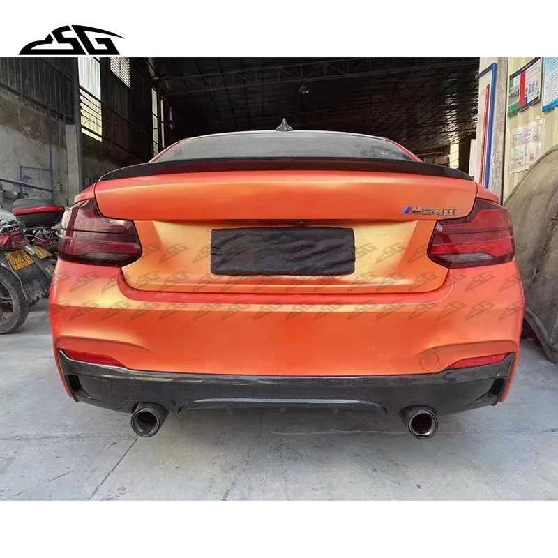 

Car Rear Lip Splitter Carbon Fiber Rear Bumper Lip Diffuser Spoiler For BMW 2 Series F22 F23 Auto Parts Body Kits
