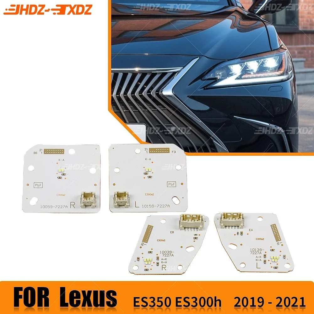 

White DRL LED Boards Lightsource For Lexus ES350 ES300h 2019-2021 Triple Beam Style Headlight Daytime Running Light Module