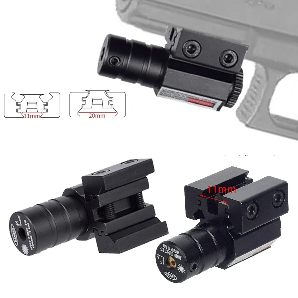 

Red Green Blue Lasers USB Rechargeable Pointer Sight Airsoft for Taurus G2C G17 G19 9mm Fullsize Compact