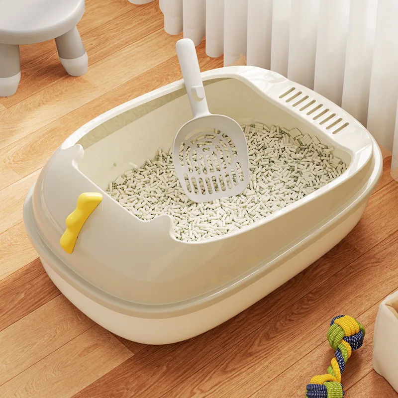 Dinosaur Semi-closed Cat Litter Box Pet Toilet Extra Large Removable and Washable Anti-splash Cat Potty