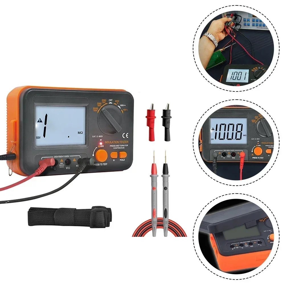 

Efficient Insulation Resistance Tester with Multiple Test Options and Energy Saving Features for Long Term Use